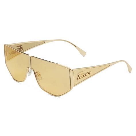 fendi fe40051u|FENDI FE40051U 32G Yellow Gold Sunglasses 68.